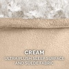 Furhaven Replacement Dog Bed Cover Ultra Plush Faux Fur & Suede Contour Luxe Lounger, Machine Washable – Chocolate, Large(Ultra Plush (Cream))