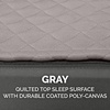 Furhaven Replacement Dog Bed Cover Water-Resistant Indoor/Outdoor Logo Print Oxford Polycanvas Mattress, Washable – Deep Lagoon, Jumbo (X-Large)(Convertible Quilt Top (Gray))