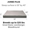 Furhaven Replacement Dog Bed Cover Water-Resistant Indoor/Outdoor Logo Print Oxford Polycanvas Mattress, Washable – Deep Lagoon, Jumbo (X-Large)(Convertible Quilt Top (Gray))