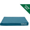 Furhaven Replacement Dog Bed Cover Water-Resistant Indoor/Outdoor Logo Print Oxford Polycanvas Mattress, Washable – Deep Lagoon, Jumbo (X-Large)(Deep Lagoon)