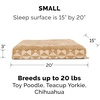 Furhaven Replacement Dog Bed Cover Water-Resistant Indoor/Outdoor Logo Print Oxford Polycanvas Mattress, Washable – Deep Lagoon, Jumbo (X-Large)(Plush & Kilim (Pyramid Latte))