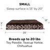 Furhaven Replacement Dog Bed Cover Water-Resistant Indoor/Outdoor Logo Print Oxford Polycanvas Mattress, Washable – Deep Lagoon, Jumbo (X-Large)(Plush & Kilim (Southwest Espresso))