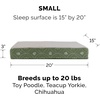 Furhaven Replacement Dog Bed Cover Water-Resistant Indoor/Outdoor Logo Print Oxford Polycanvas Mattress, Washable – Deep Lagoon, Jumbo (X-Large)(Sherpa & Paw Print Flannel (Jade Green))