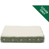Furhaven Replacement Dog Bed Cover Water-Resistant Indoor/Outdoor Logo Print Oxford Polycanvas Mattress, Washable – Deep Lagoon, Jumbo (X-Large)(Sherpa & Paw Print Flannel (Jade Green))