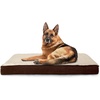 Furhaven Replacement Dog Bed Cover Water-Resistant Indoor/Outdoor Logo Print Oxford Polycanvas Mattress, Washable – Deep Lagoon, Jumbo (X-Large)(Sherpa & Suede (Navy))