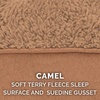Furhaven Replacement Dog Bed Cover Water-Resistant Indoor/Outdoor Logo Print Oxford Polycanvas Mattress, Washable – Deep Lagoon, Jumbo (X-Large)(Terry & Suede (Camel))