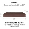Furhaven Replacement Dog Bed Cover Water-Resistant Indoor/Outdoor Logo Print Oxford Polycanvas Mattress, Washable – Deep Lagoon, Jumbo (X-Large)(Terry & Suede (Espresso))
