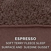 Furhaven Replacement Dog Bed Cover Water-Resistant Indoor/Outdoor Logo Print Oxford Polycanvas Mattress, Washable – Deep Lagoon, Jumbo (X-Large)(Terry & Suede (Espresso))