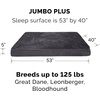 Furhaven Replacement Dog Bed Cover Water-Resistant Indoor/Outdoor Logo Print Oxford Polycanvas Mattress, Washable – Deep Lagoon, Jumbo (X-Large)(Terry & Suede (Gray))