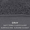 Furhaven Replacement Dog Bed Cover Water-Resistant Indoor/Outdoor Logo Print Oxford Polycanvas Mattress, Washable – Deep Lagoon, Jumbo (X-Large)(Terry & Suede (Gray))