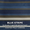 Furhaven Replacement Dog Bed Cover Water-Resistant Indoor/Outdoor Logo Print Oxford Polycanvas Mattress, Washable – Deep Lagoon, Jumbo (X-Large)(Water-Resistant Striped Print (Blue))