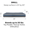 Furhaven Replacement Dog Bed Cover Water-Resistant Indoor/Outdoor Logo Print Oxford Polycanvas Mattress, Washable – Deep Lagoon, Jumbo (X-Large)(Water-Resistant Striped Print (Blue))