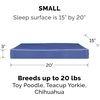 Furhaven Replacement Dog Bed Cover Water-Resistant Indoor/Outdoor Logo Print Oxford Polycanvas Mattress, Washable – Deep Lagoon, Jumbo (X-Large)(Water-Resistant Solid Polycanvas (Blue))