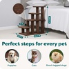 Furhaven Steady Paws Multi-Step Pet Stairs for High Beds & Sofas – Brown, 4-Step