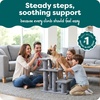 Furhaven Steady Paws Multi-Step Pet Stairs for High Beds & Sofas – Cream, 3-Step(Gray)