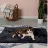Furhaven ThermaNAP Self-Warming Cat Bed for Indoor Cats & Large/Medium Dogs, Washable & Reflects Body Heat – Quilted Faux Fur Reflective Bed Mat – Black, Large