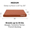 Furhaven Water-Resistant Orthopedic Dog Bed for Large Dogs w/ Removable Washable Cover, For Dogs Up to 95 lbs – Indoor/Outdoor Logo Print Oxford Polycanvas Mattress – Stone Gray, Jumbo/XL(Water-Resistant Logo Print (Chestnut))