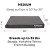 Furhaven Water-Resistant Orthopedic Dog Bed for Large Dogs w/ Removable Washable Cover, For Dogs Up to 95 lbs – Indoor/Outdoor Logo Print Oxford Polycanvas Mattress – Stone Gray, Jumbo/XL(Water-Resistant Logo Print (Stone Gray))