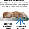 Furhaven Water-Resistant Orthopedic Dog Bed for Large Dogs w/ Removable Washable Cover, For Dogs Up to 95 lbs – Indoor/Outdoor Logo Print Oxford Polycanvas Mattress – Stone Gray, Jumbo/XL(Water-Resistant Logo Print (Forest))