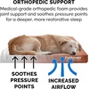 Furhaven Water-Resistant Orthopedic Dog Bed for Large Dogs w/ Removable Washable Cover, For Dogs Up to 95 lbs – Indoor/Outdoor Logo Print Oxford Polycanvas Mattress – Stone Gray, Jumbo/XL(Water-Resistant Logo Print (Chestnut))