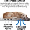 Furhaven Water-Resistant Orthopedic Dog Bed for Large Dogs w/ Removable Washable Cover, For Dogs Up to 95 lbs – Indoor/Outdoor Logo Print Oxford Polycanvas Mattress – Stone Gray, Jumbo/XL(Water-Resistant Garden Print (Bark Brown))