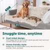 Furhaven Waterproof Throw Blanket for Dogs & Indoor Cats, Reversible Protective Pet Blanket, Extra Large, Long Faux Fur & Velvet, Driftwood(Driftwood)
