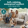 Furhaven Waterproof Throw Blanket for Dogs & Indoor Cats, Reversible Protective Pet Blanket, Extra Large, Long Faux Fur & Velvet, Driftwood(Driftwood)