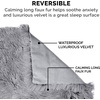 Furhaven Waterproof Throw Blanket for Dogs & Indoor Cats, Reversible Protective Pet Blanket, Extra Large, Long Faux Fur & Velvet, Driftwood(Gray)
