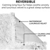 Furhaven Waterproof Throw Blanket for Dogs & Indoor Cats, Reversible Protective Pet Blanket, Extra Large, Long Faux Fur & Velvet, Driftwood(Mist Gray)