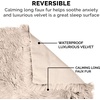 Furhaven Waterproof Throw Blanket for Dogs & Indoor Cats, Reversible Protective Pet Blanket, Extra Large, Long Faux Fur & Velvet, Driftwood(Taupe)