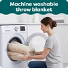 Furhaven Waterproof Throw Blanket for Dogs & Indoor Cats, Reversible Protective Pet Blanket, Medium, Long Faux Fur & Velvet, Driftwood