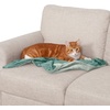 Furhaven Waterproof Throw Blanket for Dogs & Indoor Cats, Washable – Two-Tone Luxe Velvet Dog Blanket – Celadon Green, Medium(Celadon Green)