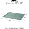 Furhaven Waterproof Throw Blanket for Dogs & Indoor Cats, Washable – Two-Tone Luxe Velvet Dog Blanket – Celadon Green, Medium(Celadon Green)