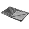 Furhaven Waterproof Throw Blanket for Dogs & Indoor Cats, Washable – Two-Tone Luxe Velvet Dog Blanket – Celadon Green, Medium(Granite Gray)
