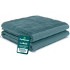FurHaven Replacement Dog Bed Cover, Classic Sofa Design with Ultra-Plush Sleep Surface for Protecting Pet Mattresses, Zippered & Machine Washable, Large, Plush & Suede, Deep Pool