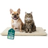 FurHaven ThermaNAP Faux Fur Self-Warming Mat, Brown Leopard, Large(Cream)