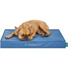 FurHaven Water-Resistant Orthopedic Dog Bed for Large Dogs, Oxford Polycanvas Mattress with Orthopedic Solid Slab Foam for Joint Support, Removable Washable Cover, Jumbo XL, Stone Gray(Blue)