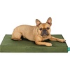 FurHaven Water-Resistant Orthopedic Dog Bed for Large Dogs, Oxford Polycanvas Mattress with Orthopedic Solid Slab Foam for Joint Support, Removable Washable Cover, Jumbo XL, Stone Gray(Green)