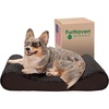 Furhaven Memory Foam Dog Bed for Large Dogs w/ Removable Washable Cover, For Dogs Up to 75 lbs – Ultra Plush Faux Fur & Suede Luxe Lounger Contour Mattress – Gray, Jumbo/XL(Chocolate (Ultra Plush Faux Fur & Suede Luxe))