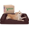 Furhaven Orthopedic Dog Bed for Large Dogs w/ Removable Bolsters & Washable Cover, For Dogs Up to 95 lbs – Quilted Sofa – Navy (Blue), Jumbo/XL(Coffee)