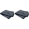Furhaven Replacement Dog Bed Cover Quilted Sofa-Style, Machine Washable – Iron Gray, Medium(Medium (Pack of 2))
