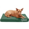 Furhaven Water-Resistant Orthopedic Dog Bed for Large Dogs w/ Removable Washable Cover, For Dogs Up to 95 lbs – Indoor/Outdoor Logo Print Oxford Polycanvas Mattress – Stone Gray, Jumbo/XL(Water-Resistant Logo Print (Forest))