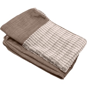 FurHaven Dog Bed Cover Replacement, Sofa-Style Design with Soft, Breathable Fabric for Cozy Comfort, Machine Washable, Jumbo Plus XXL, Plush & Velvet Waves, Brownstone(Woodsmoke)