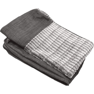 FurHaven Dog Bed Cover Replacement, Sofa-Style Design with Soft, Breathable Fabric for Cozy Comfort, Machine Washable, Jumbo Plus XXL, Plush & Velvet Waves, Brownstone(Charcoal)
