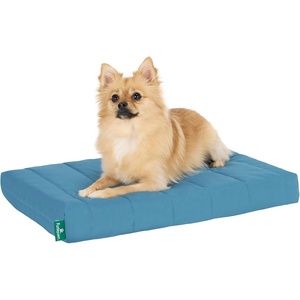 Furhaven Orthopedic Dog Bed – Classic Cushion with Plush Tufted Top, Supportive Foam Mattress, Removable Washable Cover, Joint Relief – Gray, Large(Lagoon)