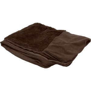 Furhaven Replacement Dog Bed Cover Plush & Suede Sofa-Style, Machine Washable – Espresso, Jumbo Plus (XX-Large)