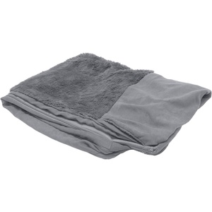 Furhaven Replacement Dog Bed Cover Plush & Suede Sofa-Style, Machine Washable – Gray, Medium
