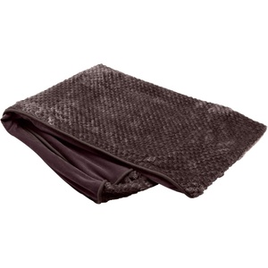 Furhaven Replacement Dog Bed Cover Ultra Plush Faux Fur & Suede Contour Luxe Lounger, Machine Washable – Chocolate, Large(Minky Plush & Velvet (Espresso))