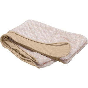 Furhaven Replacement Dog Bed Cover Ultra Plush Faux Fur & Suede Contour Luxe Lounger, Machine Washable – Chocolate, Large(Ultra Plush (Cream))