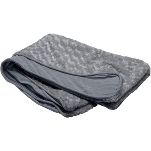 Furhaven Replacement Dog Bed Cover Ultra Plush Faux Fur & Suede Contour Luxe Lounger, Machine Washable – Chocolate, Large(Ultra Plush (Gray))